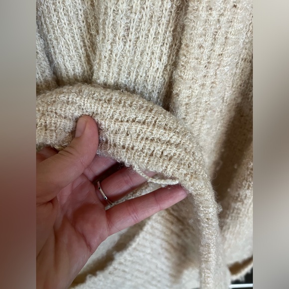 Vintage Adele Joyce Knit Sweater M Grannycore Cottage Cream Ivory Long Fit - Picture 11 of 12